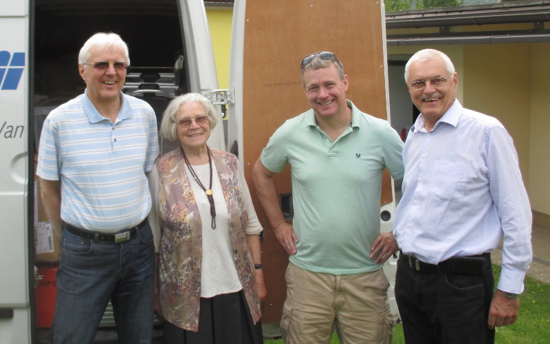 Friends and van